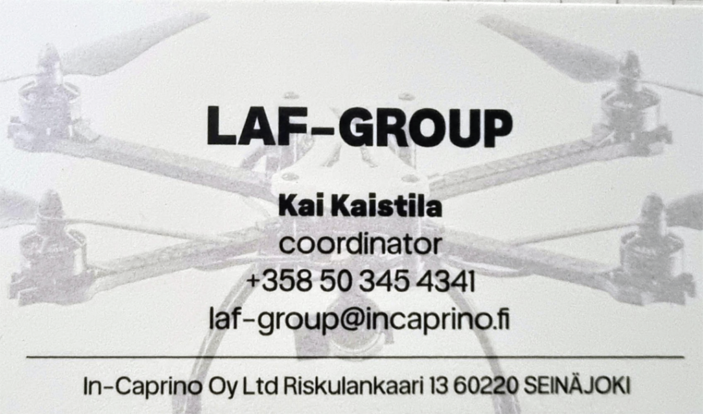 käyntikortti yhteystiedot Kai Kaistila LAF-Group.fi